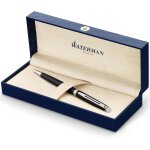 Chenquansarl - hmisphre stylo bille luxe - noir mat avec attributs chroms - pointe moyenne - encre ...