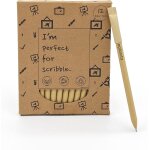 Chenquansarl - i'm perfect for scribble, stylos ecologiques (paquet de 12), stylo a bille a encre noire, ...