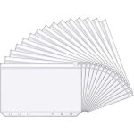 Chenquansarl - paquets a6 taille 6 trous pochettes classeur en plastique dossiers impermable sacs a ...