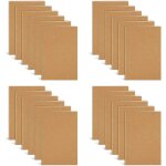 Chenquansarl - petit cahier, lot de 24 petit carnet de notes de poche a couverture kraft, 36 lign pages ...