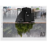 Chenquansarl - pochettes a3, lot de 25, bande plastique perfore, surface mate gaufre, epaisseur 100 ...