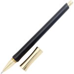 Chenquansarl - stylo a bille a encre liquide en bois fait a la main a807, capuchon dor, stylo cadeau ...
