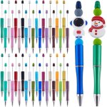 Chenquansarl - stylo a bille a perles en vrac color cratif a tige rtractable stylo a bille a encre ...