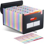 Chenquansarl - trieur a soufflets classeur rangement, 26 pochettes a4 range document plastique classement ...