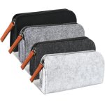 Chenquansarl - trousse pliable grande capacit 4 pices feutre papeterie pouch sac rangement papeterie ...