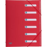 Chenquansarl - urban lot de 10 classeurs format a4 en plastique avec 12 compartiments 5 couleurs opaques ...