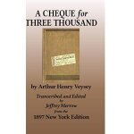A cheque for three thousand