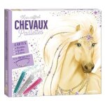 Chevaux - avec 3 tubes de paillettes, 1 bracelet, 1 stylet malin double - embout