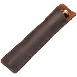 Cheval fou etui a stylo en cuir fontaine a la main pochette de protection couverture de manche pour stylo ... Cheval fou etui a stylo en cuir fontaine a la main pochette de protection couverture de manche pour stylo ...