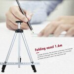Chevalet de peinture pliable, cadre portable, trpied d'affichage en aluminium, support rglable pour ...