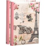 Chicslick - lot de 2 albums photo de voyage vintage pour 300 photos 10 x 15 cm cd / dvd[j877]