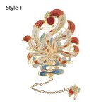 Marque - pages chinois r�tro en m�tal sculpt�, 1 pi�ce, clip de livre vintage ajour� avec pendentif, ...
