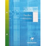 Clairefontaine - 1 etui de 200 copies simples perfor�es - grands carreaux - 2. . .