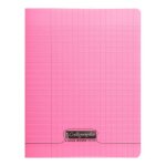 Clairefontaine lot de 10 cahiers polypro piqu 21x29, 7cm 96p sys 90g rose