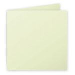Clairefontaine lot de 10 cartes 210g pli�e 135x135 vert bourgeon pqt 25