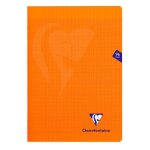 Clairefontaine lot de 3 cahiers mimesys piqu polypro 21 x 29, 7 cm 96 pages 90g sys orange