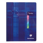 Clairefontaine lot de 3 cahiers de textes broch 17x22 144p sys impression haute qualit