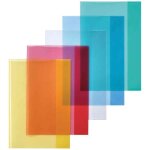 Clairefontaine lot de 3 protge - cahiers cristal luxe 22 / 100me 24x32 transparent bleu