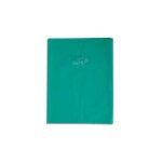 Clairefontaine lot de 3 protge - cahiers grain cuir 20 / 100me 24x32 vert sapin