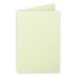 Clairefontaine lot de 5 cartes 210g pli�e 110x155 vert bourgeon pqt 25