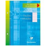 Clairefontaine lot de 5 etuis carton 200 pages feuillets mobiles 17x22 90g s�y�s