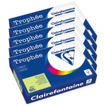 Clairefontaine lot de 5 ramettes papier fsc a4 80g 500 feuilles vert nature