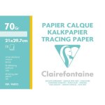 Clairefontaine - 96852 - 1 pochette de 12 feuilles 75g - papier calque - format a4