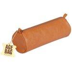 Clairefontaine age bag 77032c trousse grande ronde longueur 22 x 8 cm de diam�tre en v�ritable cuir d'agneau ...