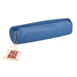 Clairefontaine age bag trousse cuir ronde couleur bleue uniquement