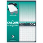 Clairefontaine bloc calque echelle 50f 92g a3