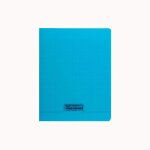 Clairefontaine cahier piqu� 24x32cm polypro 96p s�y�s 90g bleu