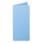 Clairefontaine carte 210g pli�e 106x213 bleu lavande pqt 25