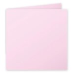 Clairefontaine carte 210g plie 160x160 rose drage pqt 25