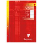 Clairefontaine copies doubles perfor�es s / etui d�ficients visuels 21x29, 7 96p s�y�s noir 2, 5mm 10 ...