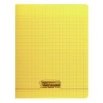 Clairefontaine couv polypro, cahier piqu� jaune 17x22cm 96p s�y�s 90g