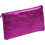 Clairefontaine cuiris trousse cuir plate 22x11cm framboise