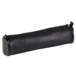 Clairefontaine cuirise - trousse - cuir vritable - noir