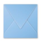 Clairefontaine enveloppe 120g 140x140 bleu lavande pqt 20