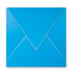 Clairefontaine enveloppe 120g 140x140 bleu turquoise pqt 20