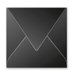 Clairefontaine enveloppe 120g 140x140 noir pqt 20