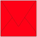 Clairefontaine enveloppe 120g 140x140 rouge groseille pqt 20
