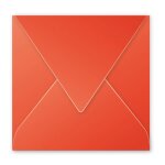 Clairefontaine enveloppe 120g 165x165 rouge corail pqt 20