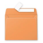 Clairefontaine enveloppe 120g 90x140 clmentine pqt 20 avec bande de protection