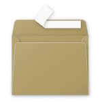Clairefontaine enveloppe 120g 90x140 or pqt 20 avec bande de protection