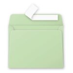 Clairefontaine enveloppe 120g 90x140 vert pqt 20 avec bande de protection