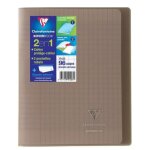 Clairefontaine kover book cahier piq�re avec rabats 170x220 96 pages 90g - couverture noir