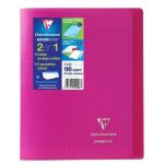 Clairefontaine kover book cahier piqre avec rabats 170x220 96 pages 90g - couverture rose