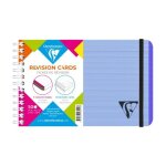 Clairefontaine linicolor revision cards carnet reliure int�grale 14, 8x10, 2cm de 50 fiches d�tachables ...