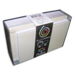 Clairefontaine paquet 40 enveloppes 9x14cm + 40 cartes de visite 8x13cm pollen mariage assortis blanc ...