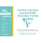 Clairefontaine pochette 12f papier calque 21x29. 7cm 70 / 75g